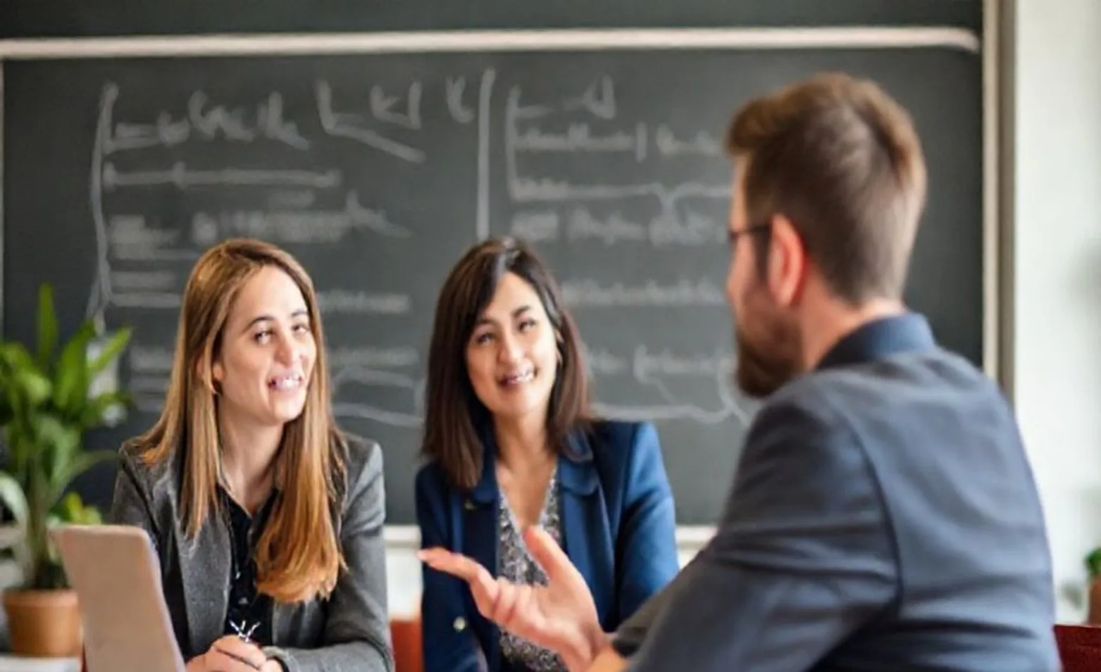 Business communication coaching session